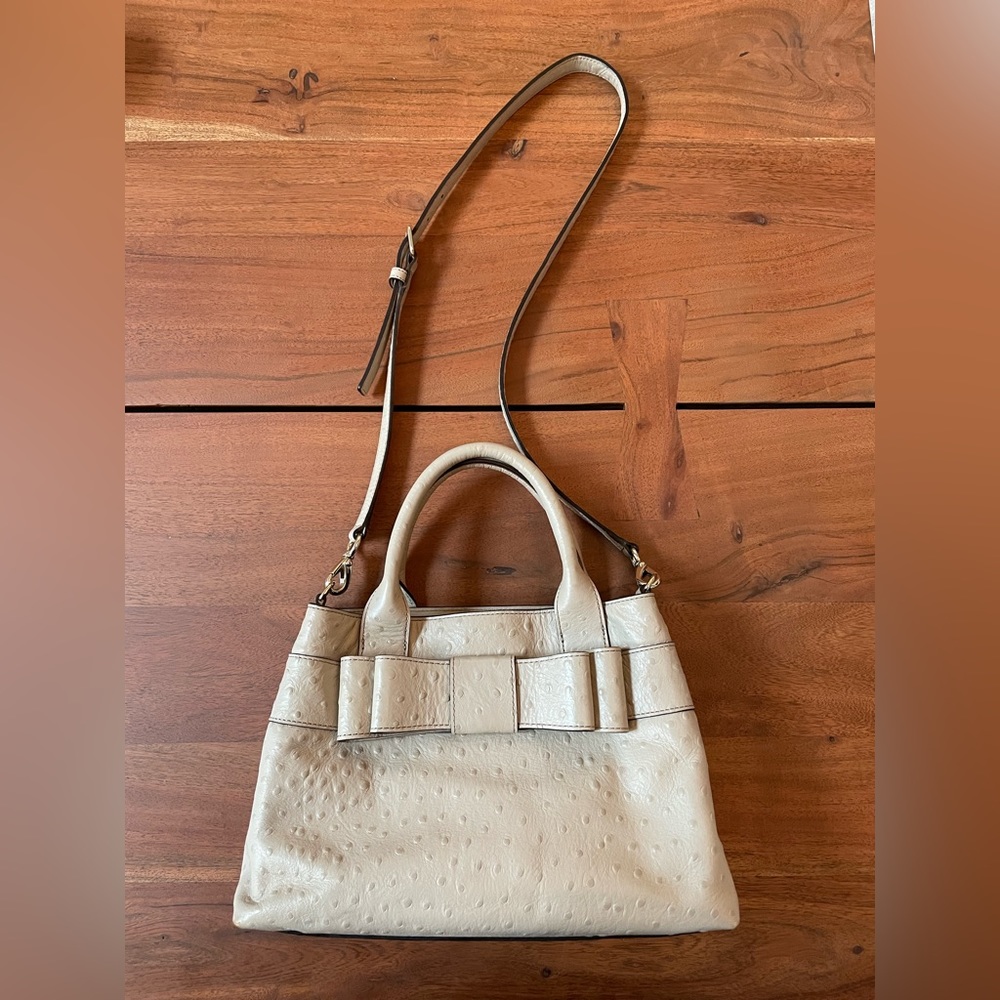 Kate Spade Charm City Ostrich Leather Crossbody Bag